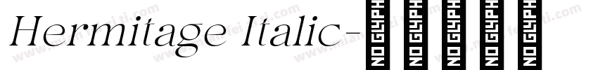 Hermitage Italic字体转换